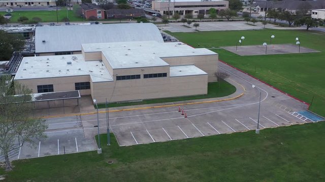 Brick High School Buildings and Grounds, Bryan, Texas, USA