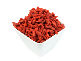 Goji Berry on white background