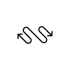 arrow icon flat vector logo design trendy