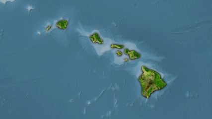 United States Hawaii, satellite B - dark glow