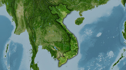 Vietnam, satellite B - dark glow