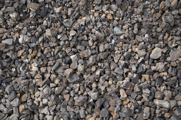 Background with gray stones. Stone for construction. Building material. Texture background.
