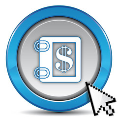 notebook dollar icon