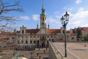 Facade of Loreto pilgrimage destination in Prague