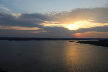 Sunset at Lake Travis, Austin, TX.