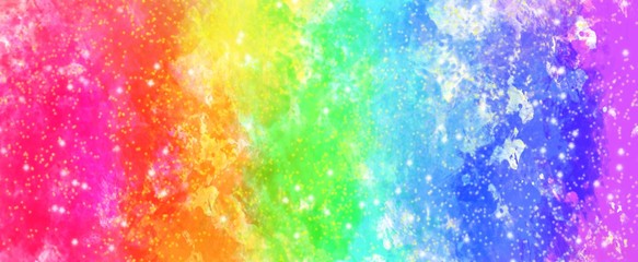 Rainbow blurred background. Fantasy colorful card.Iridescent art.