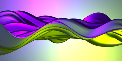 Colorful Liquid metallic wavy background