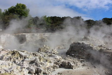 Geothermal Activity at Rotorua in New Zealand