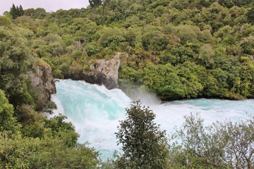 Fototapeta na wymiar Stunning Huka Falls in New Zealand