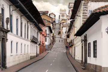 QUITO ECUADOR CENTRO HISTÓRICO CONFINAMIENTO 