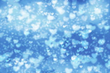 blue bokeh background