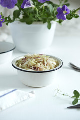 fresh salad with cabbage 