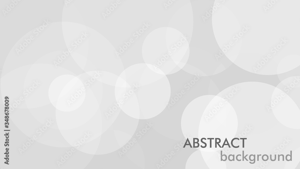 Aufkleber Abstract background with gray circle. White and grey abstract modern transparency circle presentation background. Vector circles template vector design. Object web design. Round shape. Minimal poster.