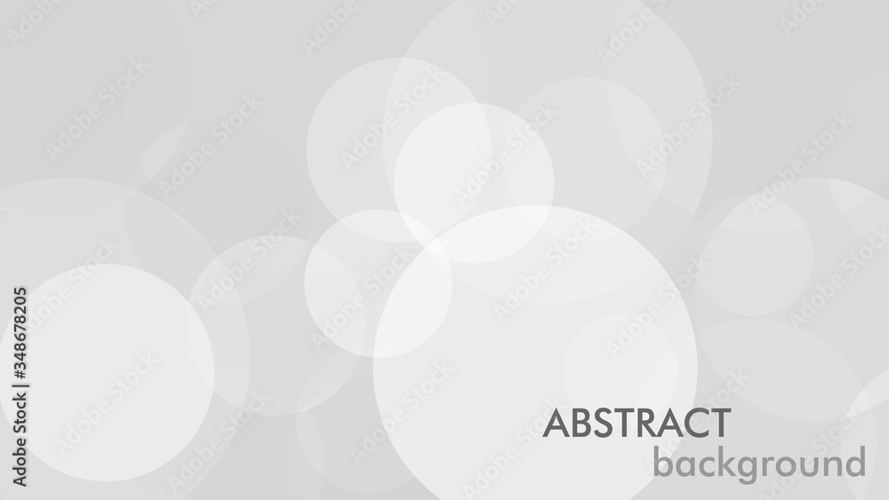 Aufkleber Abstract background with gray circle. White and grey abstract modern transparency circle presentation background. Vector circles template vector design. Object web design. Round shape. Minimal poster.