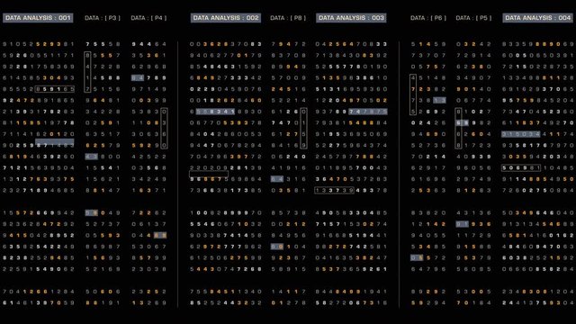 Futuristic hi-tech user interface head up display with digital code and data info graphic telemetry information display for desktop screen background