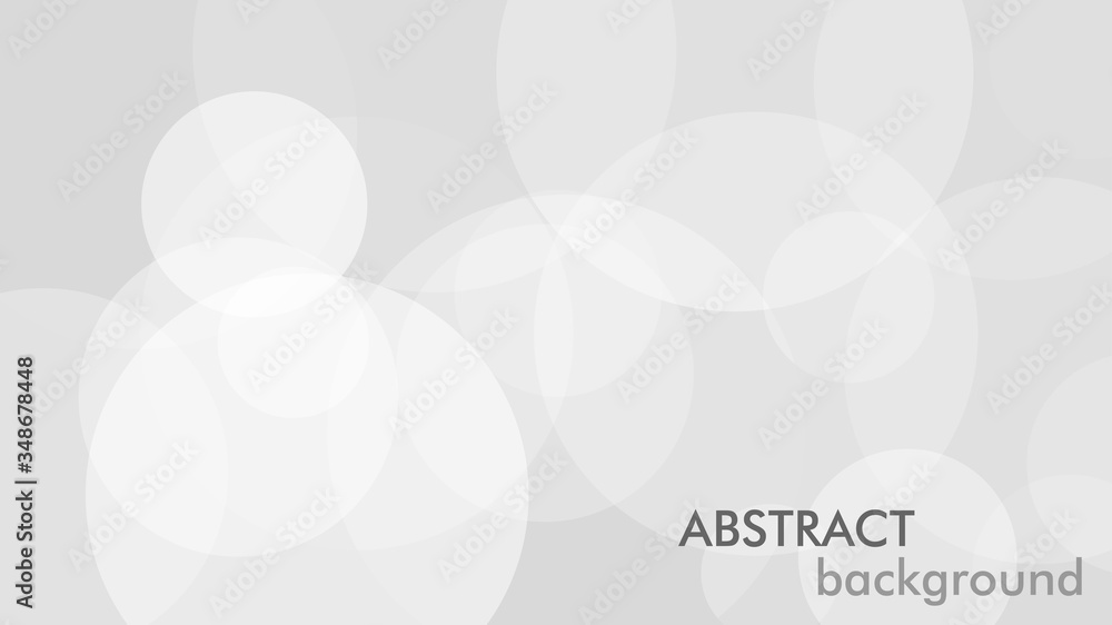 Poster Abstract background with gray circle. White and grey abstract modern transparency circle presentation background. Vector circles template vector design. Object web design. Round shape. Minimal poster.
