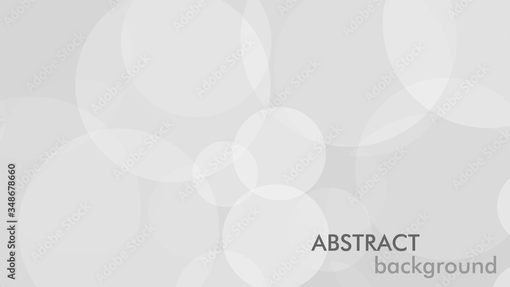Aufkleber Abstract background with gray circle. White and grey abstract modern transparency circle presentation background. Vector circles template vector design. Object web design. Round shape. Minimal poster.