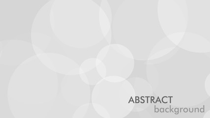 Abstract background with gray circle. White and grey abstract modern transparency circle presentation background. Vector circles template vector design. Object web design. Round shape. Minimal poster.