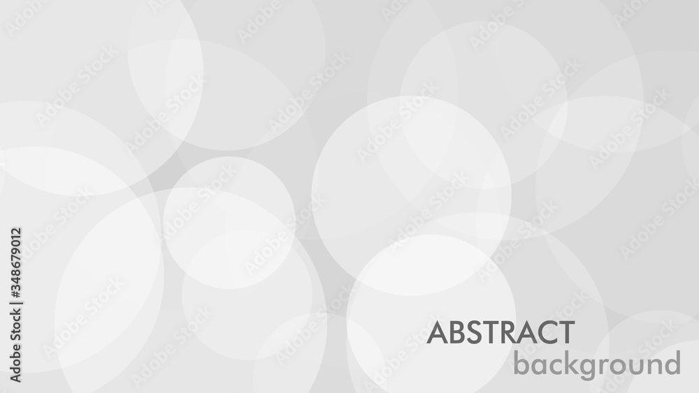Aufkleber Abstract background with gray circle. White and grey abstract modern transparency circle presentation background. Vector circles template vector design. Object web design. Round shape. Minimal poster.