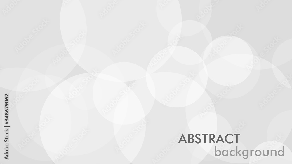 Aufkleber Abstract background with gray circle. White and grey abstract modern transparency circle presentation background. Vector circles template vector design. Object web design. Round shape. Minimal poster.
