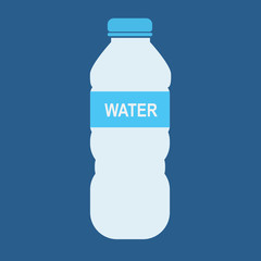 flat design mineral water bottle