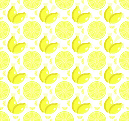 bright juicy citrus pattern of lemons