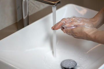 Hygiene. Cleaning Hands. Washing hands,Soap