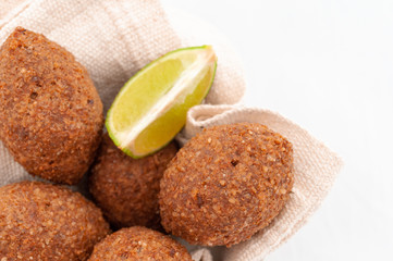 Kibbeh Arabic Food - Fried Meat Balls
