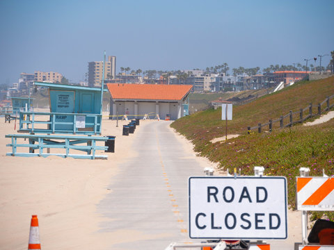 Strand Closure from Torrance to Redondo Beach