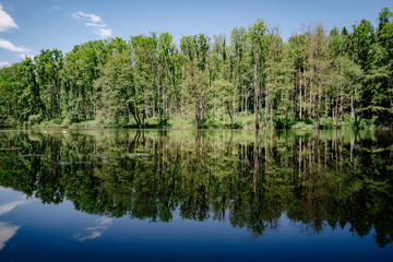 Fototapeta na wymiar photo of a landscape of a big lake