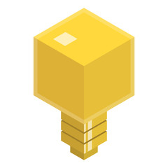 isometric light bulb lamps