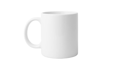 white cup isolated