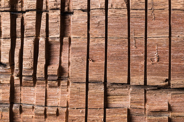 wood texture with vertical cut lines by circular closes