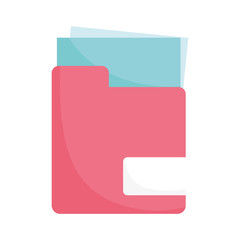 school folder file information isolated icon design