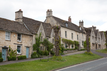 Buildings on the High Street in Burford in Oxfordshire, UK