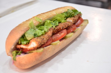 sandwich meat chicken