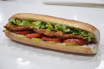 sandwich meat chicken