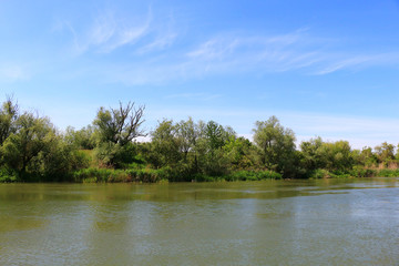 River Begej . Zrenjanin, Vojvodina, Serbia