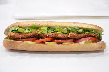sandwich meat chicken