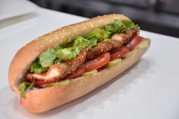 sandwich meat chicken