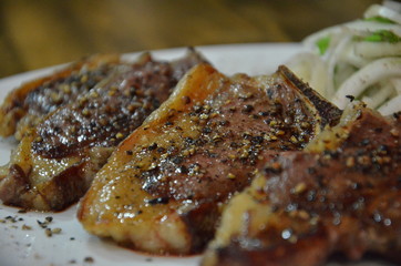 meat steak shish kebeb tahini