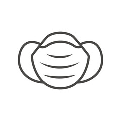 Sanitation and protection facemask ppe icon set w respiratory face masks