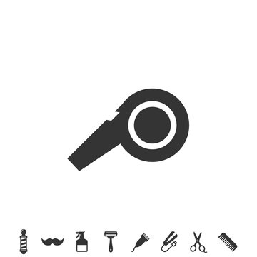 whistle blower icon vector illustration design
