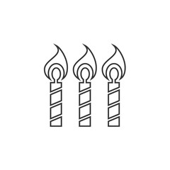 birthday candles icon vector illustration design