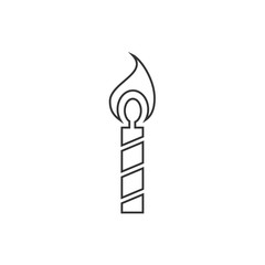 birthday candles icon vector illustration design