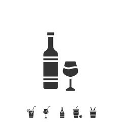 champagne bottle icon vector illustration design