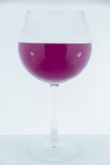 Strawberry Water, wine glass