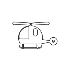 helicopter toy icon vector illustration design