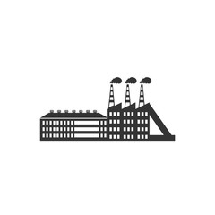 factory icon manufacturing plant vector illustration design