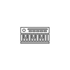 piano icon vector illustration design
